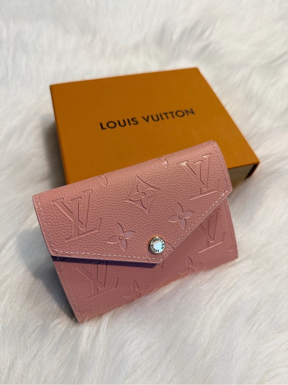 Pink Embossed Envelope Wallet